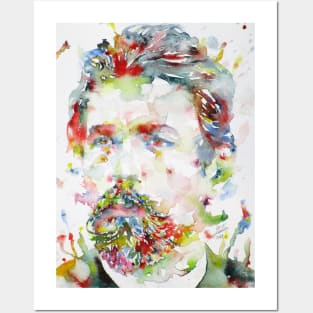 ANTON CHEKHOV - watercolor portrait.2 Posters and Art